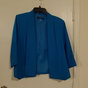 Turquoise blue short jacket